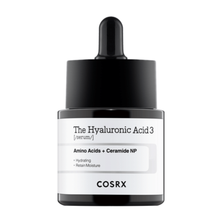 COSRX Hyaluronic Acid 3 Serum 20ml posilňuje hydratačnú bariéru pokožky.