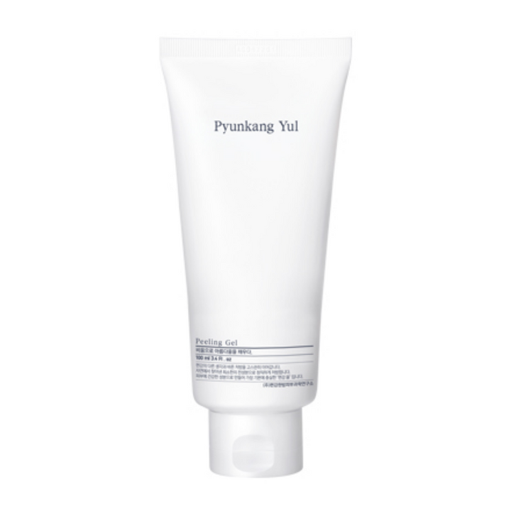 Tuba Pyunkang Yul Peeling Gel 100ml na bielom pozadí.