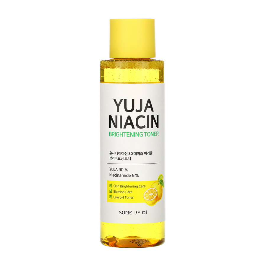SOME BY MI Yuja Niacin 30 Days Miracle Brightening Toner 150ml na zosvetlenie a zameranie sa na pehy a pigmentové škvrny.