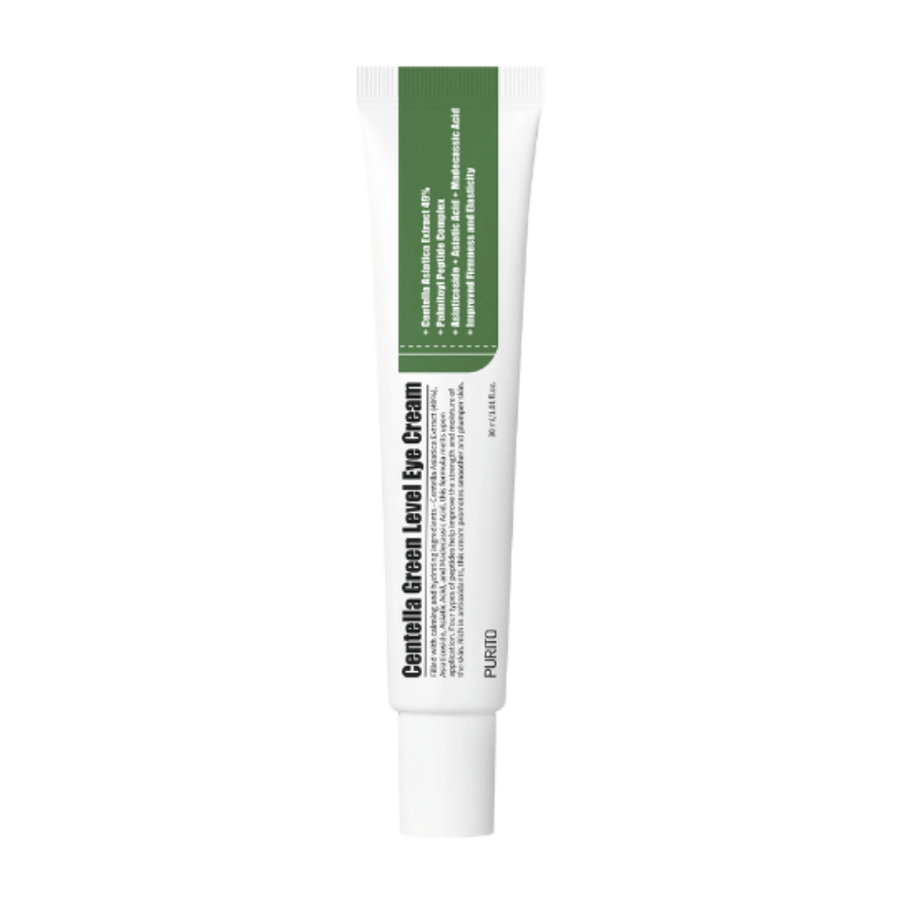 Anti-aging PURITO Centella Green Level Eye Cream 30ml s zelenými listami na.