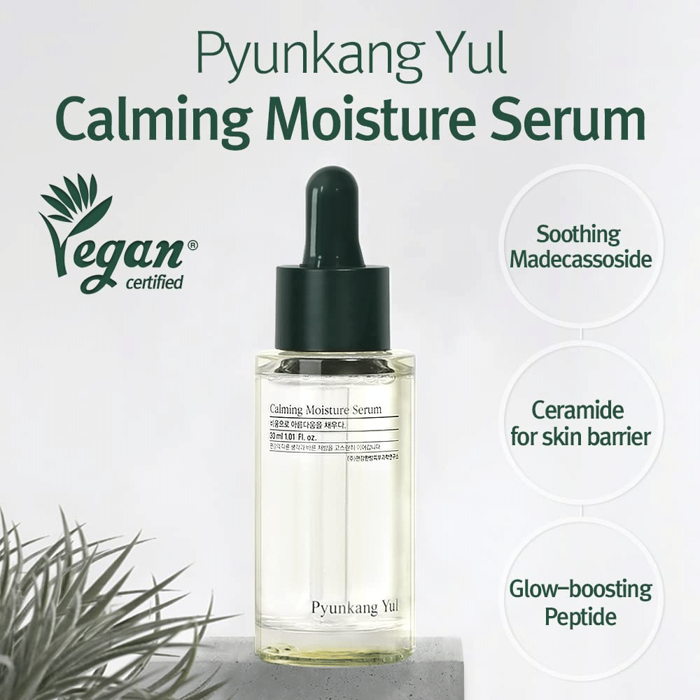 Pyunkang Yul Calming Moisture Serum 30ml, napustené tea tree a cica extraktom.