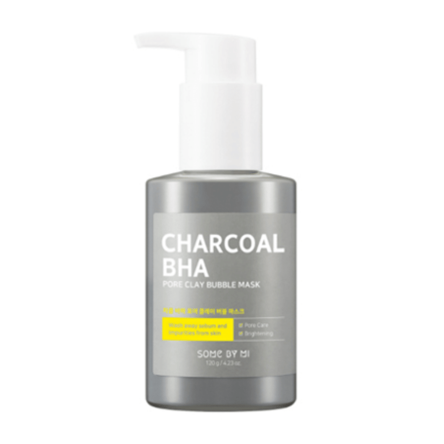 SOME BY MI's Charcoal BHA Pore Clay Bubble Mask 120g na čistenie pórov a zjemnenie pórov.